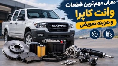 معرفی قطعات وانت کاپرا