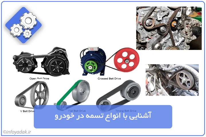 انواع تسمه در خودرو